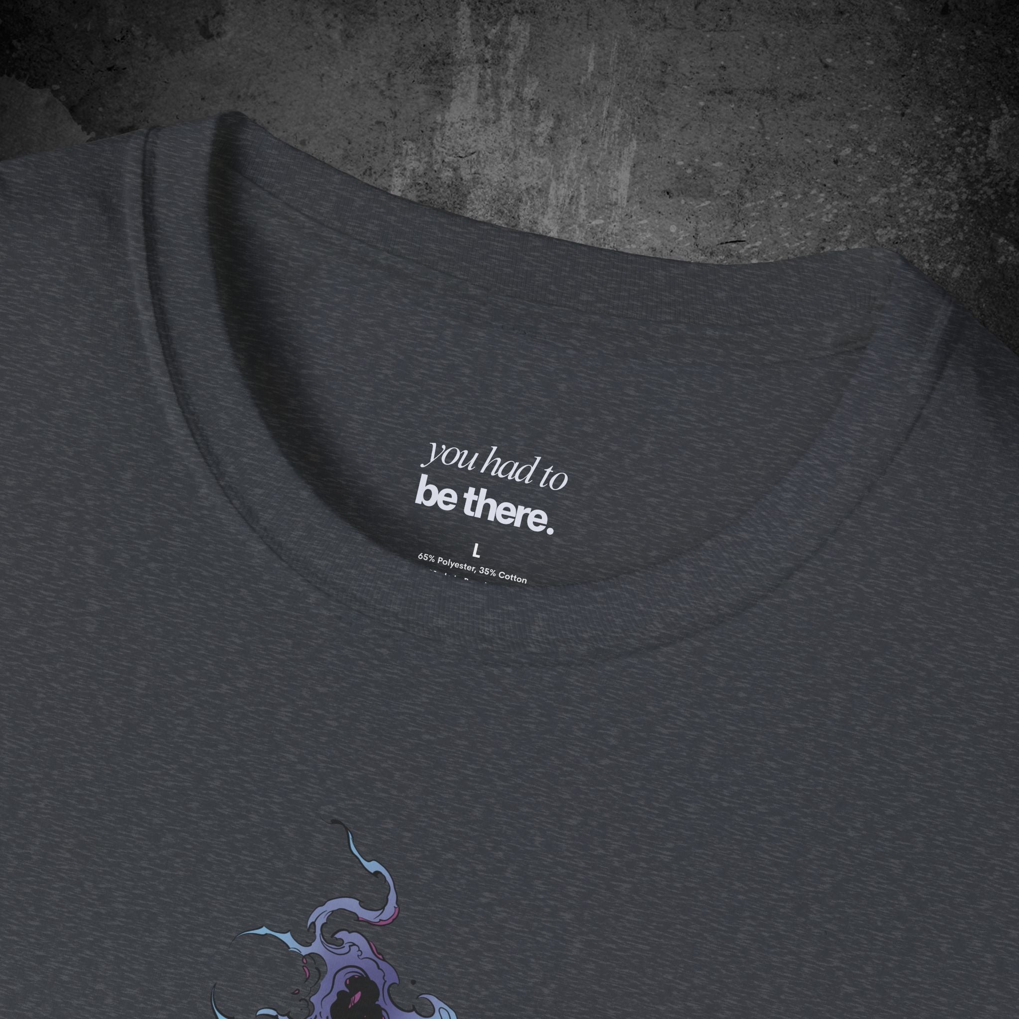haunted portrait printed t-shirt — nostalgic minimalist streetwear tee