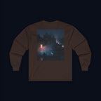 window light back print long sleeve t-shirt — nostalgic minimalist streetwear