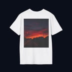 the long way home back print t-shirt — nostalgic minimalist streetwear