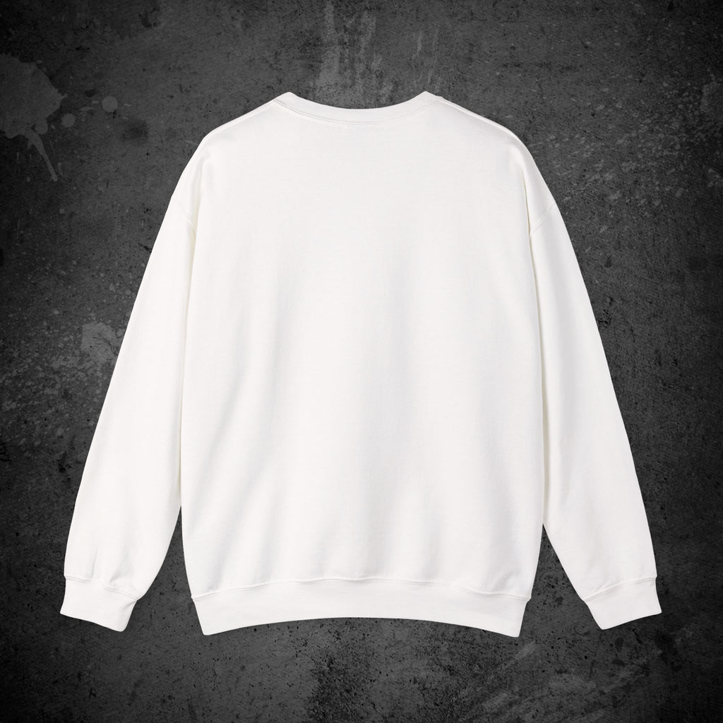haunted portrait printed crewneck sweatshirt — nostalgic minimalist streetwear