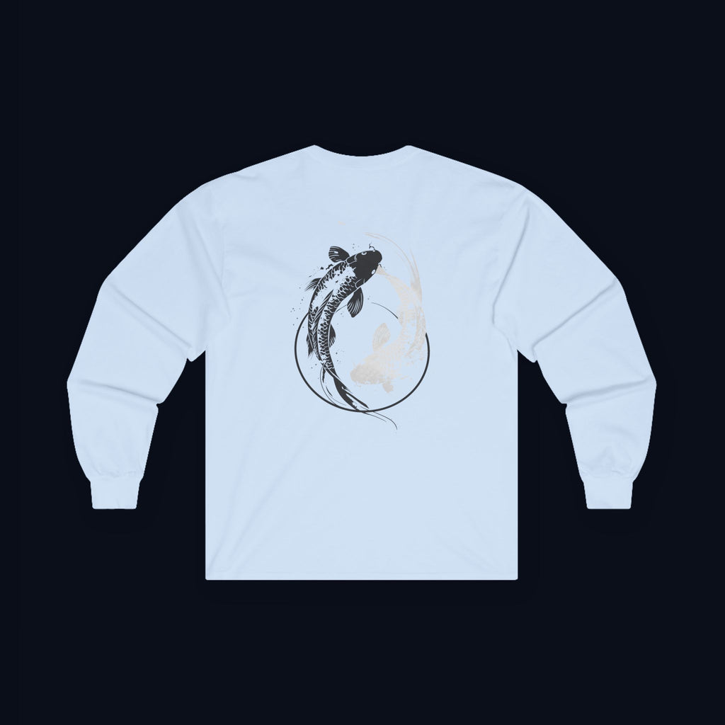 still finding you back print long sleeve t-shirt — nostalgic minimalist streetwear