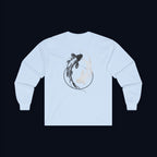 still finding you back print long sleeve t-shirt — nostalgic minimalist streetwear