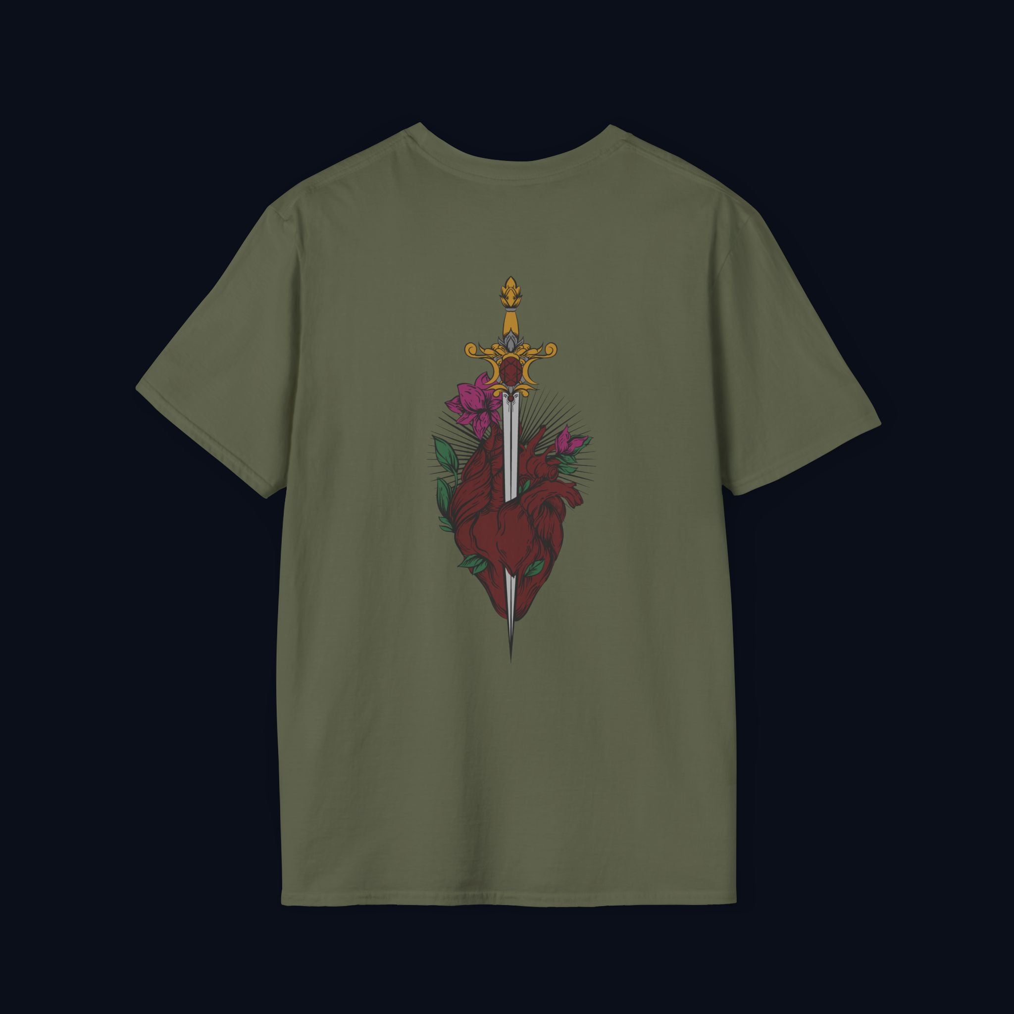 last goodbye back print t-shirt — nostalgic streetwear inspired by memories