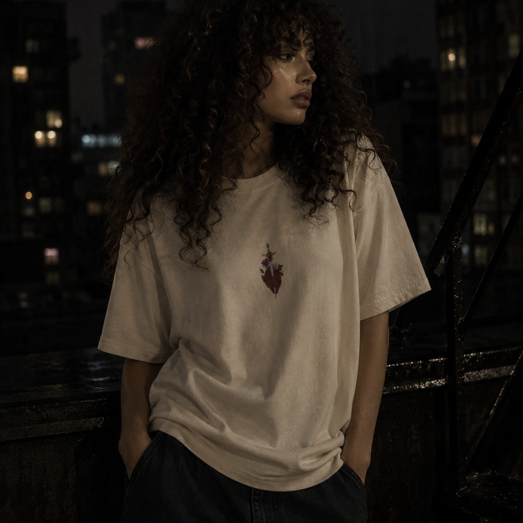 last goodbye printed t-shirt — nostalgic minimalist streetwear