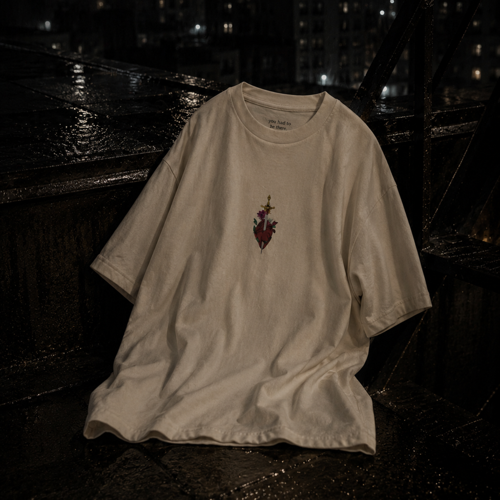 last goodbye printed t-shirt — nostalgic minimalist streetwear