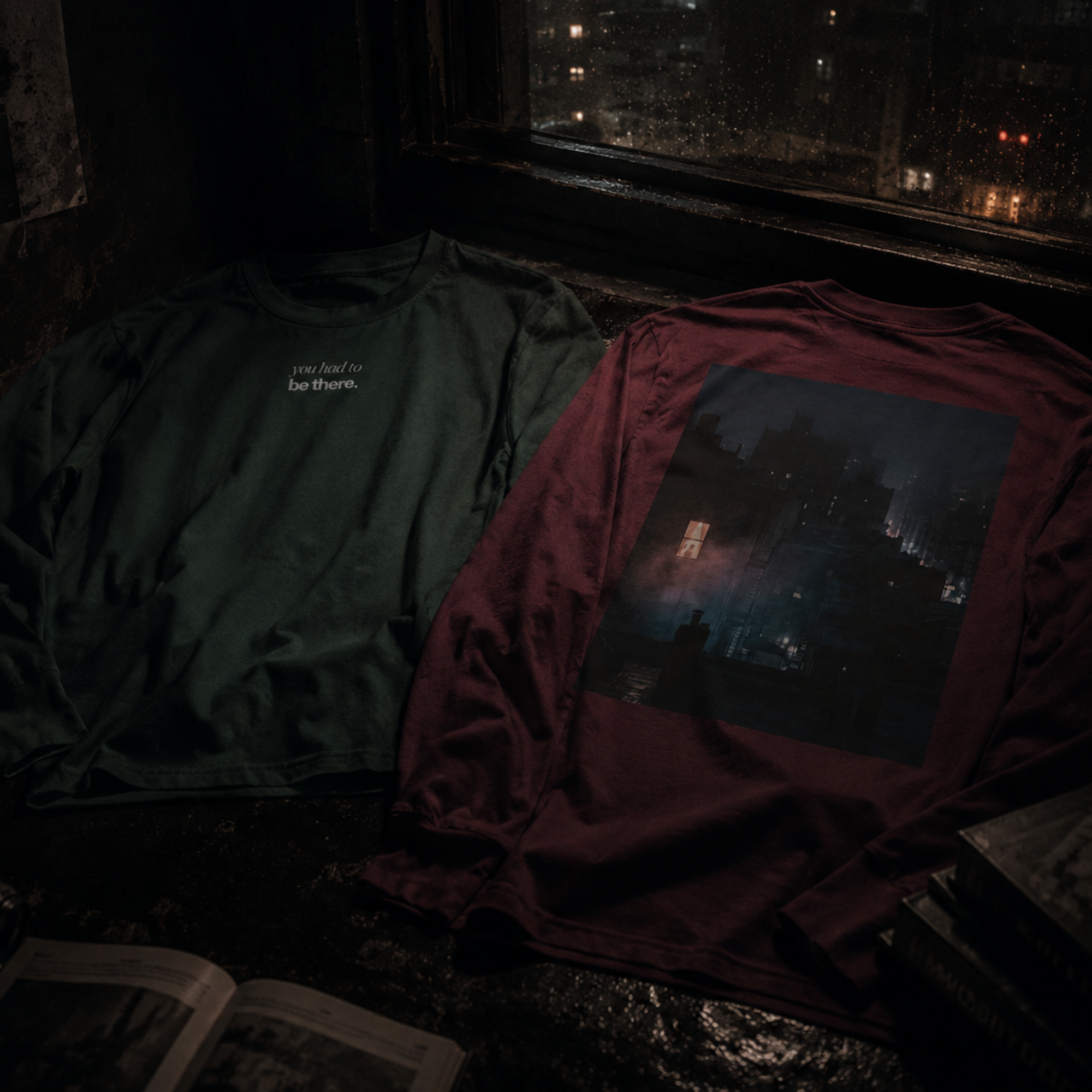 window light long sleeve t-shirt — nostalgic minimalist streetwear