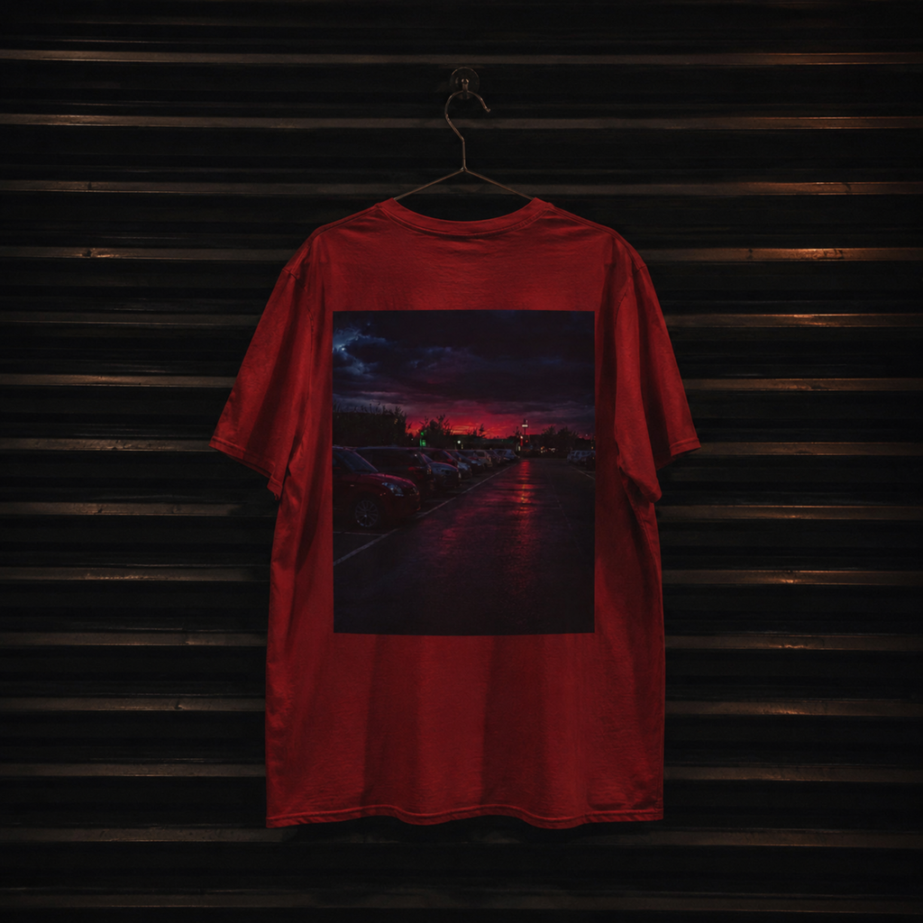 after the credits back print t-shirt — nostalgic minimalist streetwear