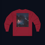 window light back print long sleeve t-shirt — nostalgic minimalist streetwear