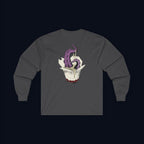 tentacle takeout back print long sleeve t-shirt — nostalgic minimalist streetwear