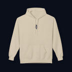haunted portrait printed hoodie — nostalgic minimalist streetwear