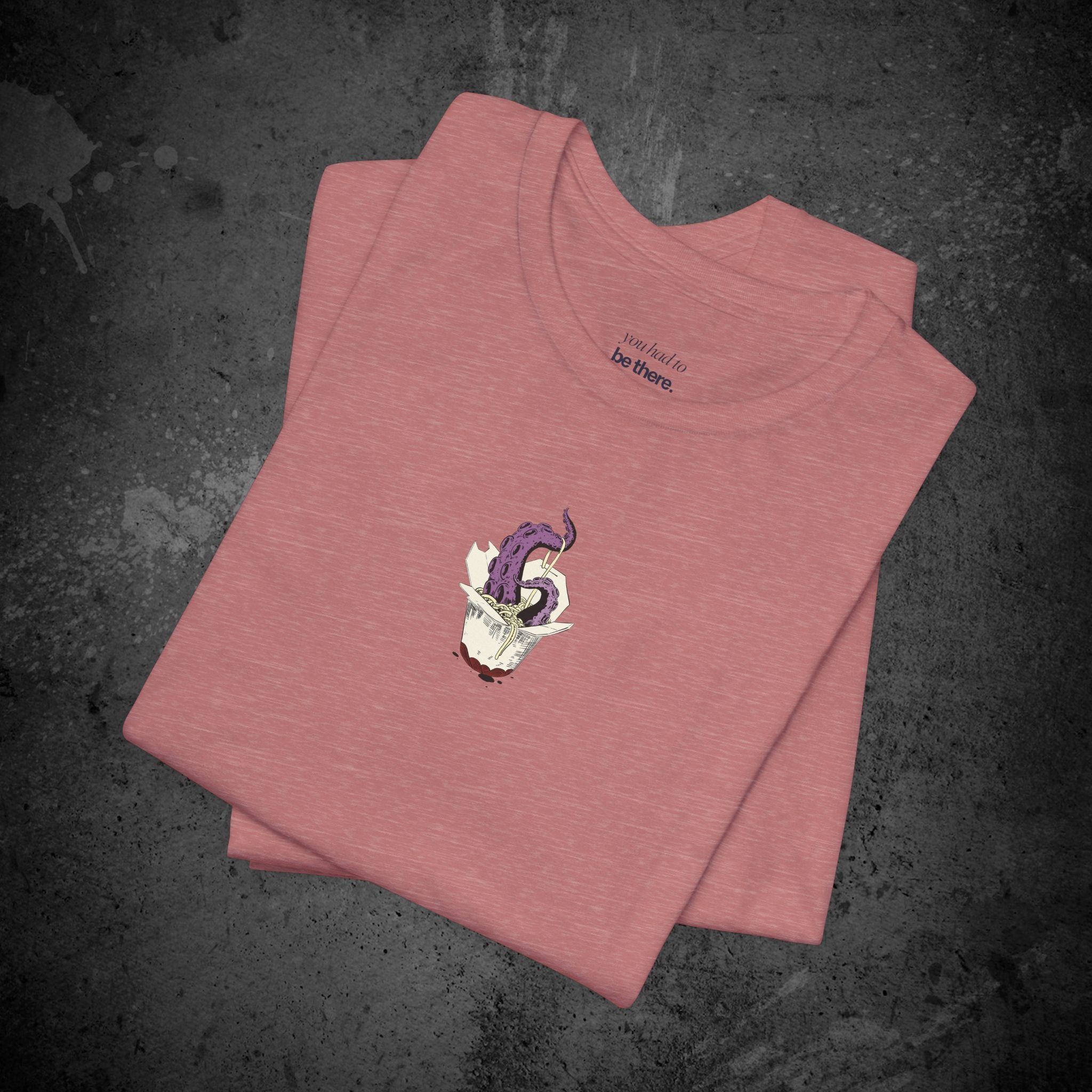 tentacle takeout printed t-shirt — nostalgic minimalist streetwear tee