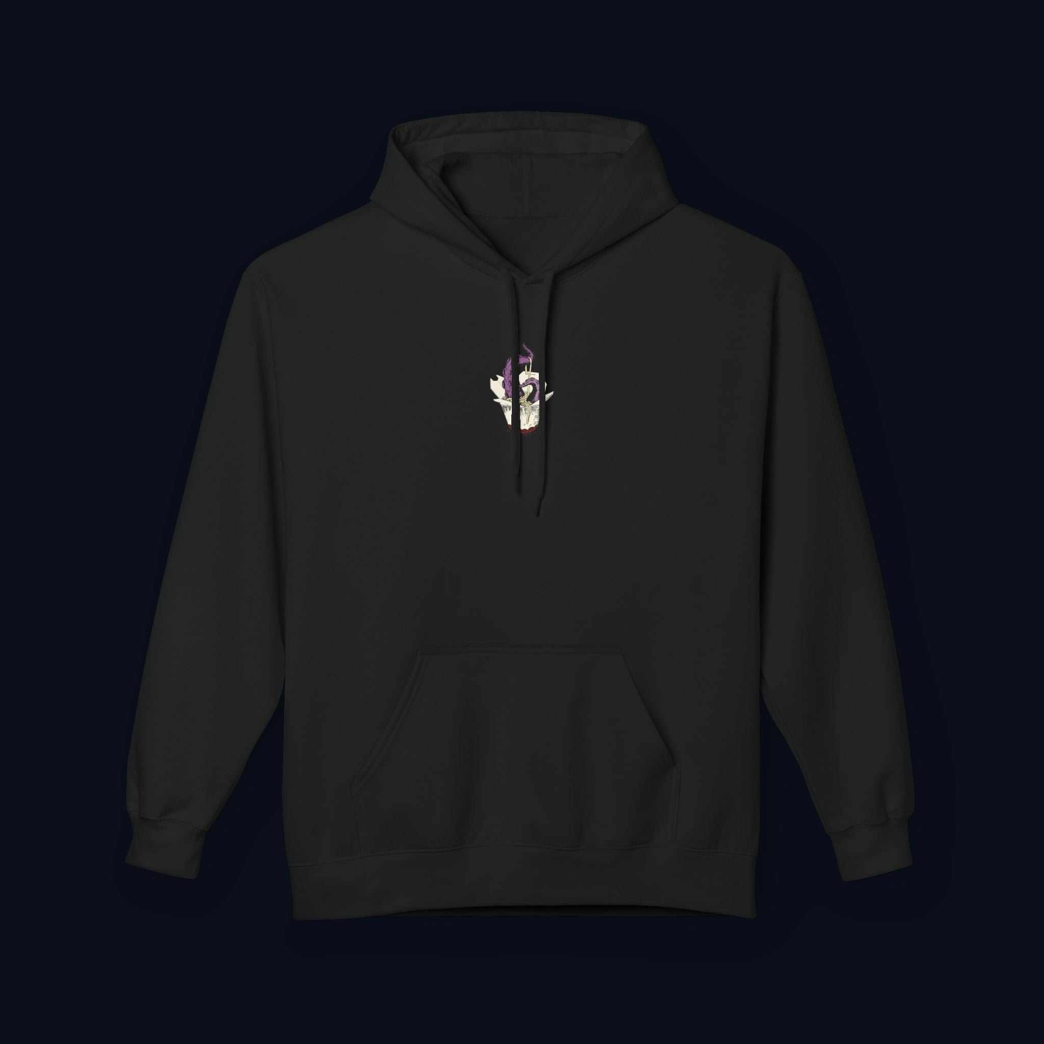 tentacle takeout printed hoodie — nostalgic minimalist streetwear