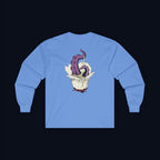 tentacle takeout back print long sleeve t-shirt — nostalgic minimalist streetwear