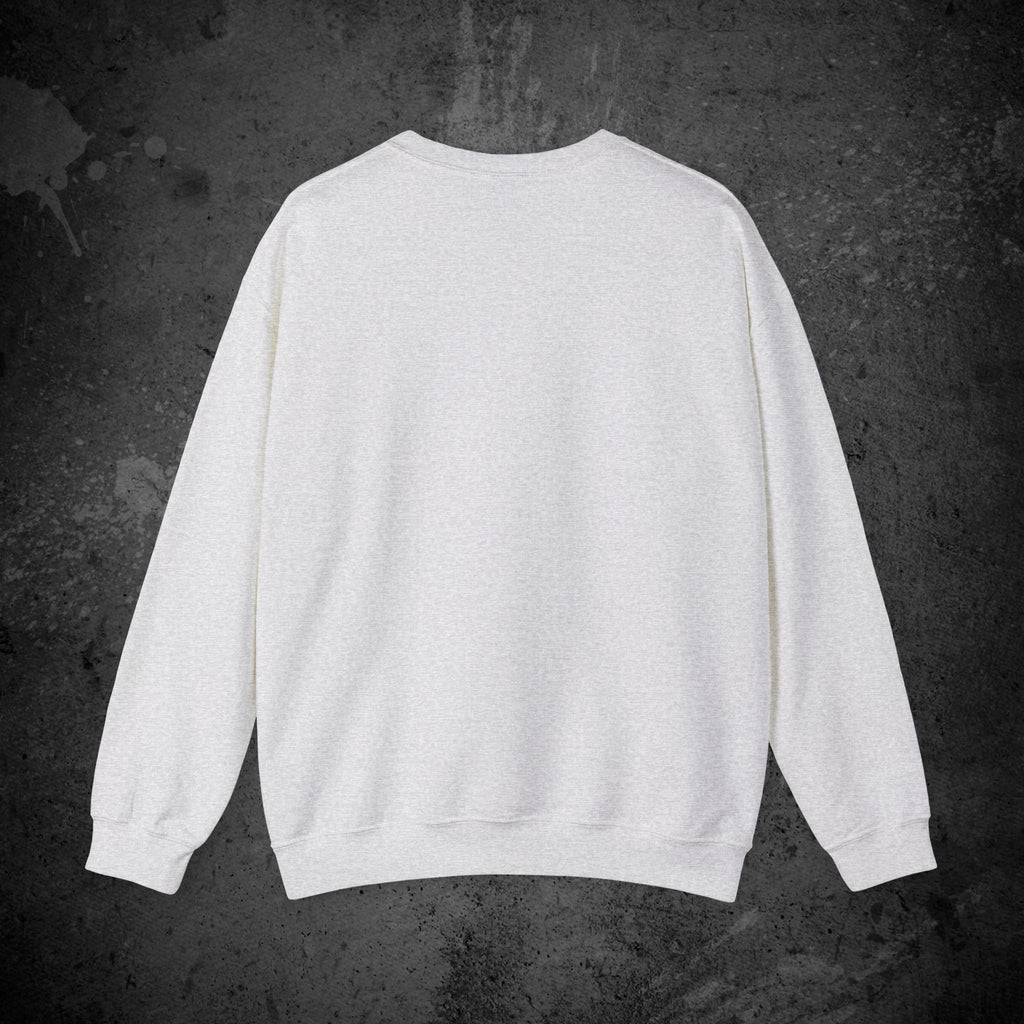 haunted portrait printed crewneck sweatshirt — nostalgic minimalist streetwear