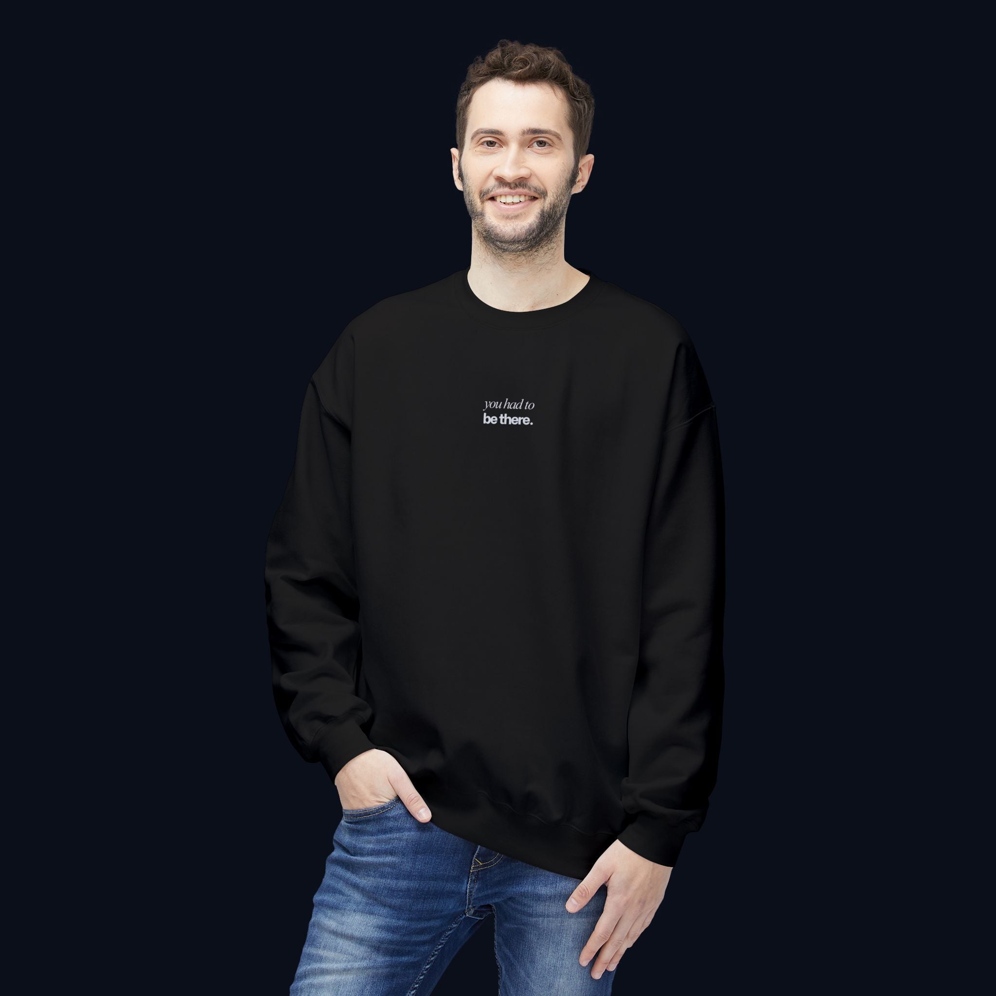 the survivor back print crewneck sweatshirt — nostalgic minimalist streetwear