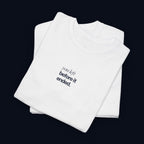 you left before it ended printed t-shirt — nostalgic minimalist streetwear