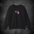 midnight cheers front print crewneck sweatshirt — nostalgic minimalist streetwear