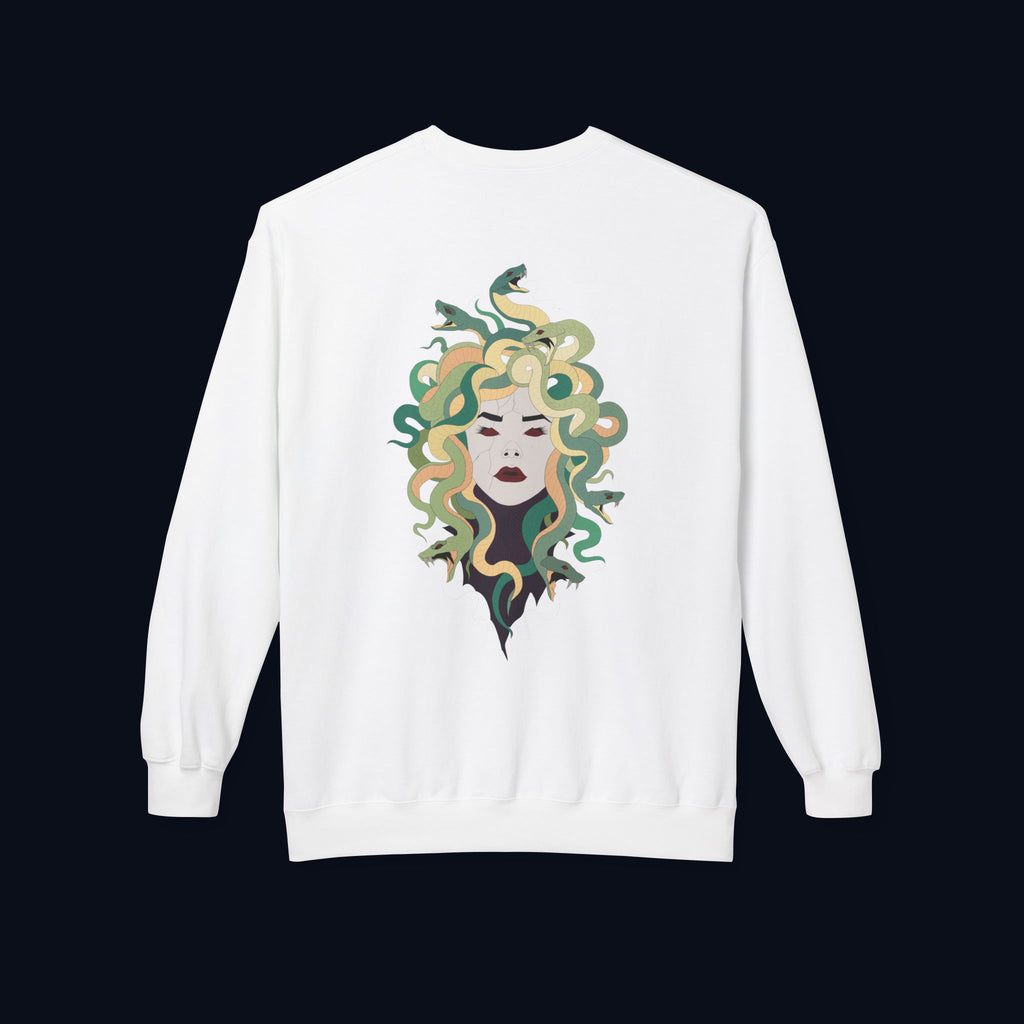 the survivor back print crewneck sweatshirt — nostalgic minimalist streetwear