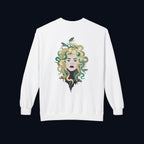the survivor back print crewneck sweatshirt — nostalgic minimalist streetwear