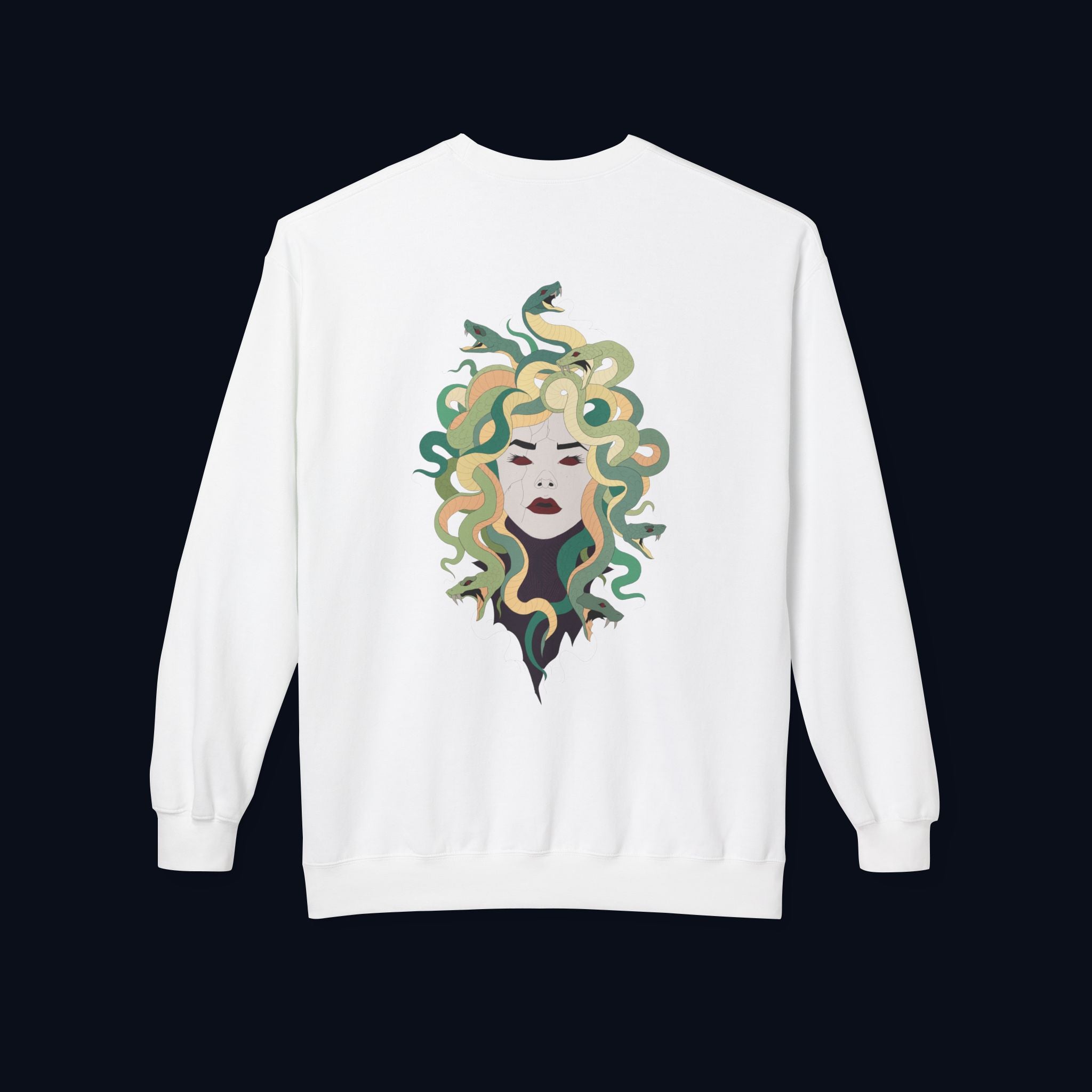 the survivor back print crewneck sweatshirt — nostalgic minimalist streetwear