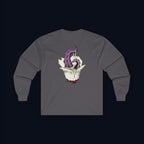 tentacle takeout back print long sleeve t-shirt — nostalgic minimalist streetwear