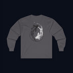 still finding you back print long sleeve t-shirt — nostalgic minimalist streetwear