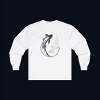 still finding you back print long sleeve t-shirt — nostalgic minimalist streetwear