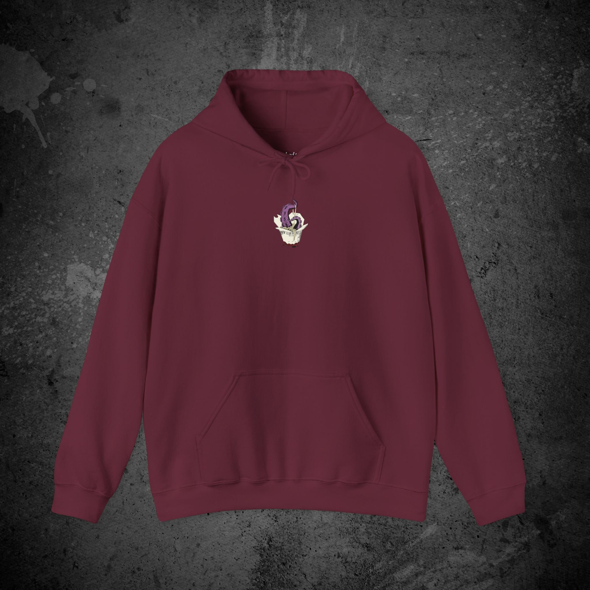 tentacle takeout printed hoodie — nostalgic minimalist streetwear