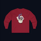 tentacle takeout back print long sleeve t-shirt — nostalgic minimalist streetwear