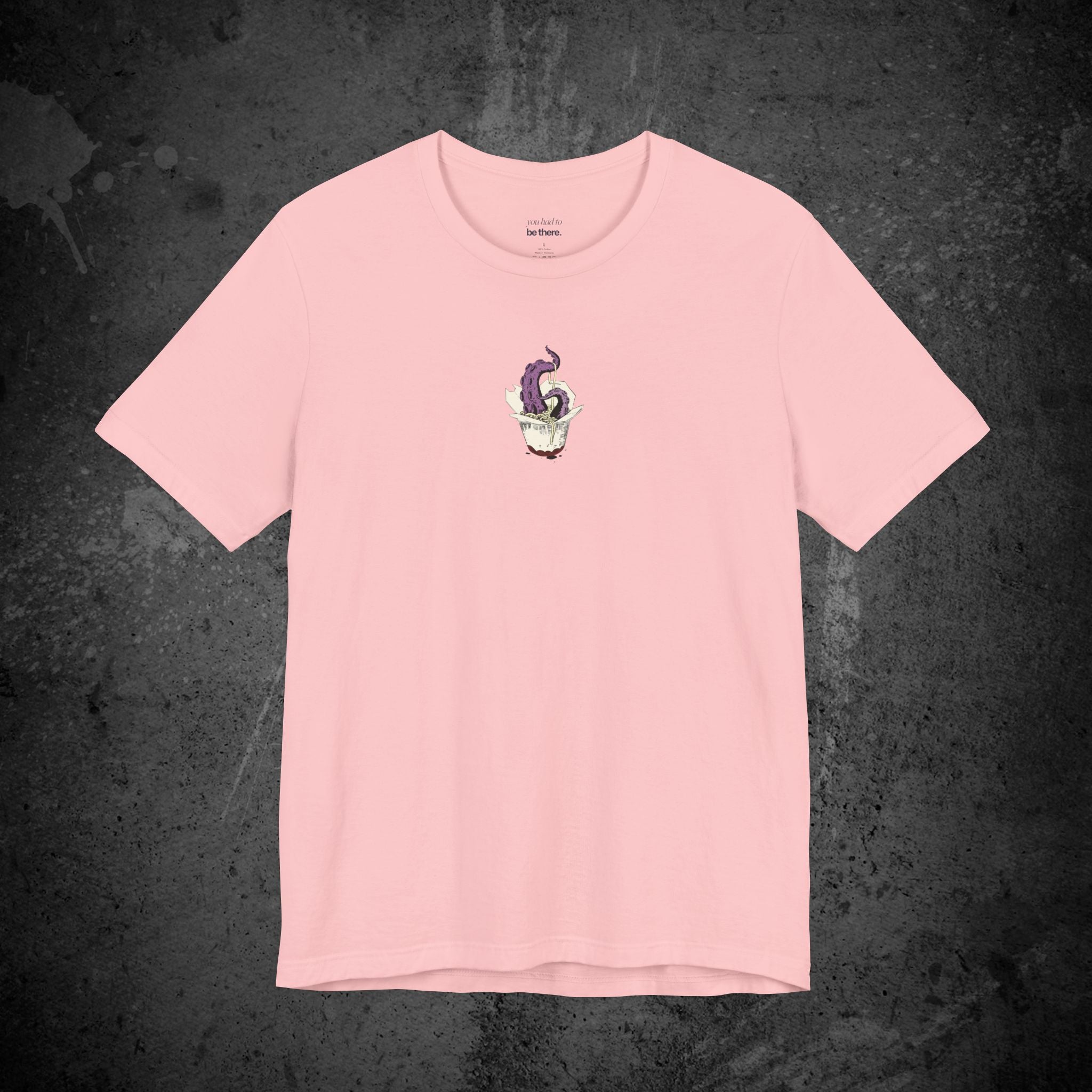 tentacle takeout printed t-shirt — nostalgic minimalist streetwear tee