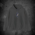 haunted portrait printed hoodie — nostalgic minimalist streetwear