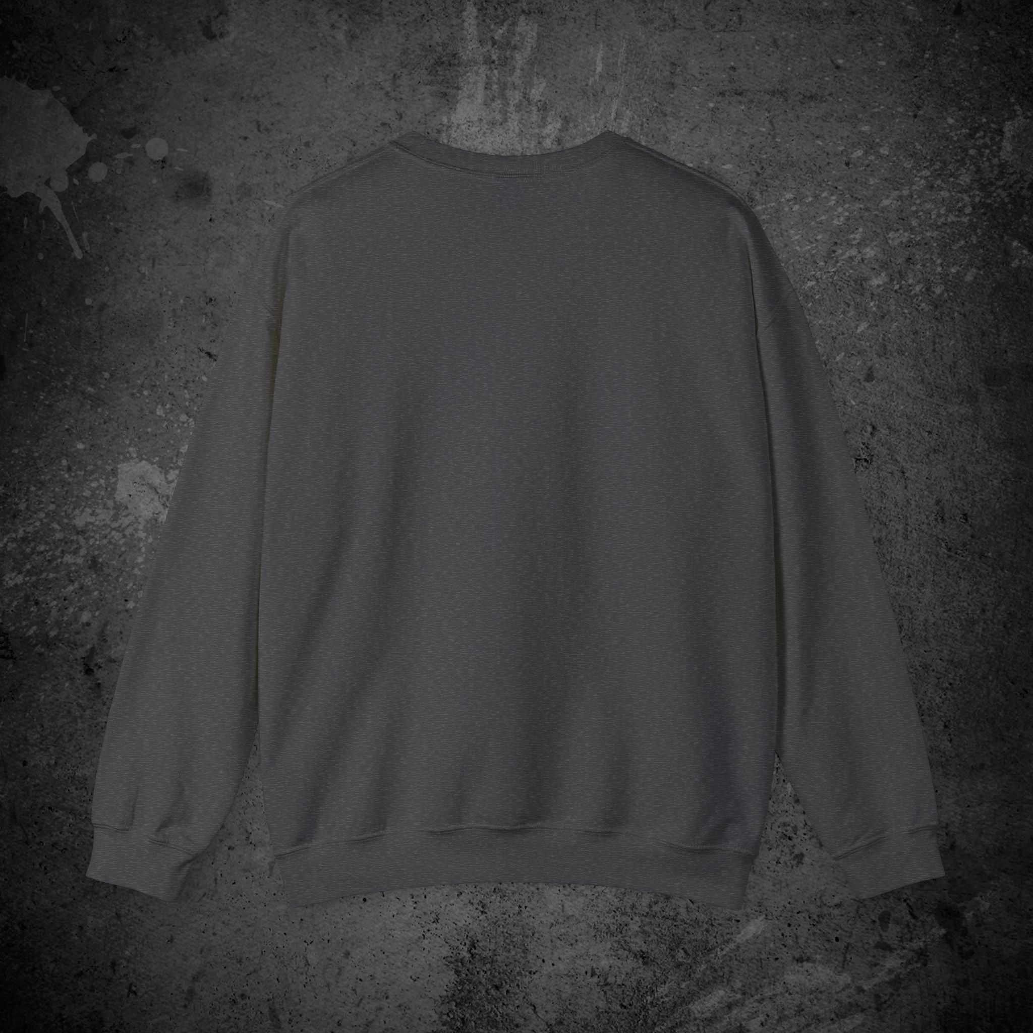 haunted portrait printed crewneck sweatshirt — nostalgic minimalist streetwear