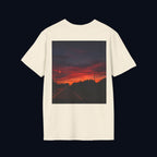the long way home back print t-shirt — nostalgic minimalist streetwear