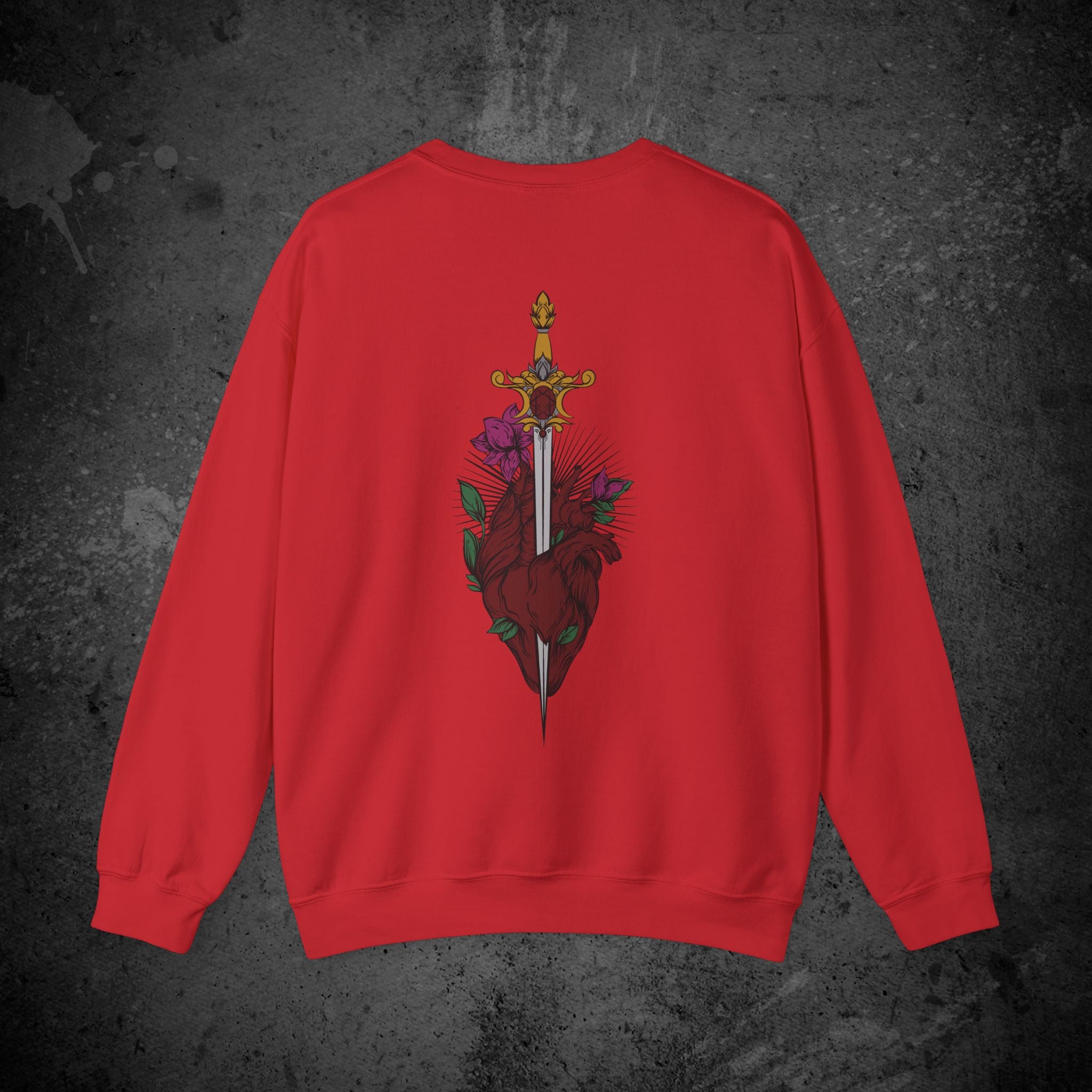 last goodbye back print crewneck sweatshirt — nostalgic minimalist streetwear
