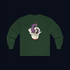 tentacle takeout back print long sleeve t-shirt — nostalgic minimalist streetwear