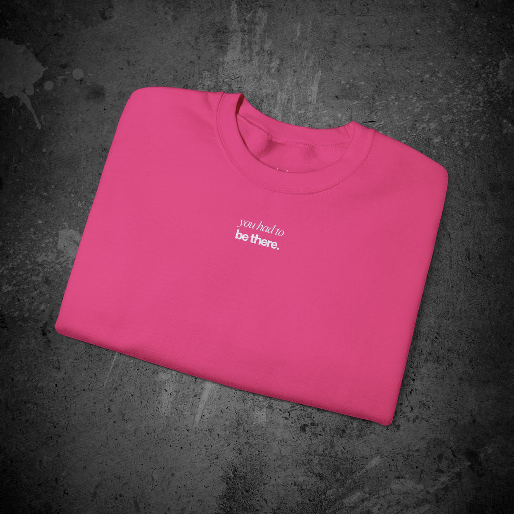 last goodbye back print crewneck sweatshirt — nostalgic minimalist streetwear
