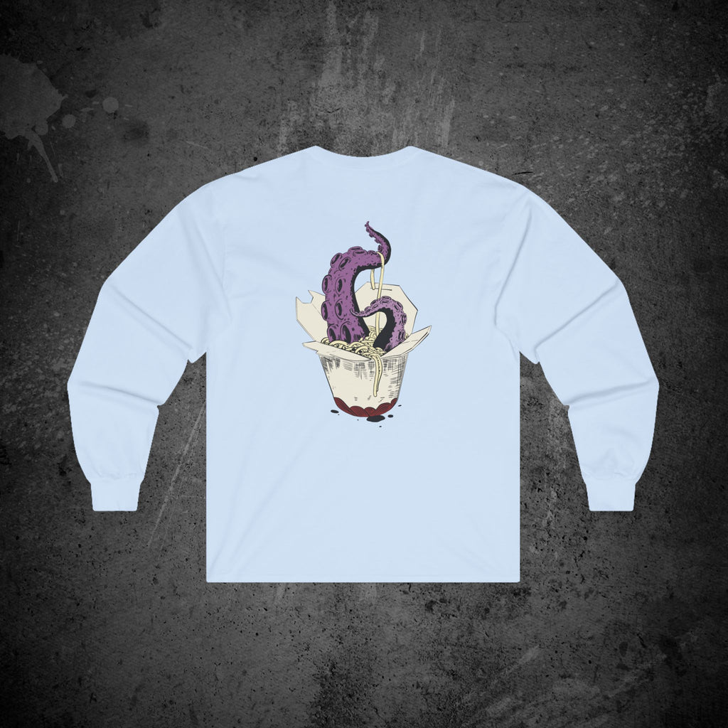 tentacle takeout long sleeve t-shirt — nostalgic minimalist streetwear