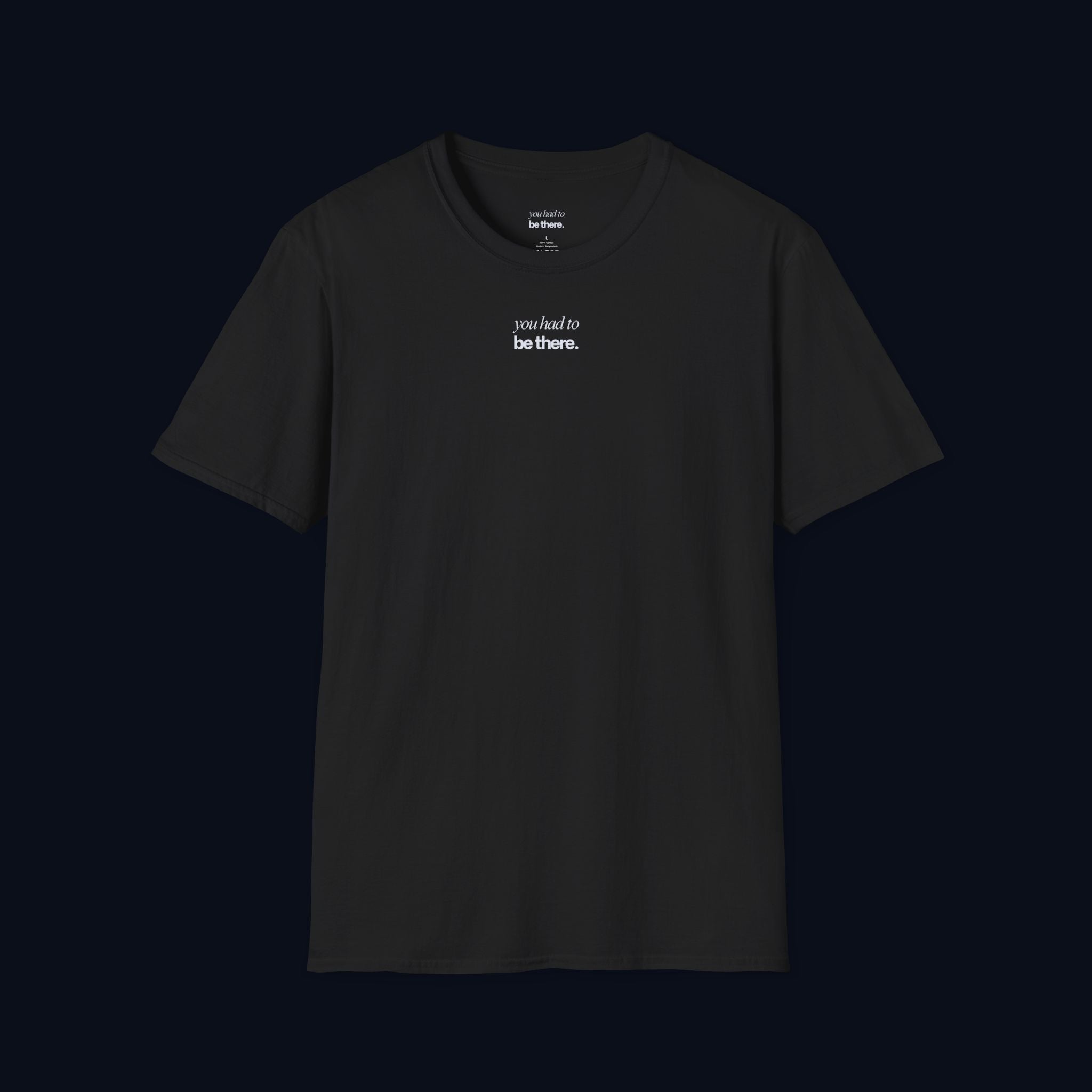 after the credits back print t-shirt — nostalgic minimalist streetwear