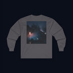 window light back print long sleeve t-shirt — nostalgic minimalist streetwear
