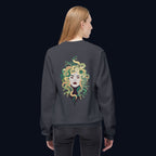 the survivor back print crewneck sweatshirt — nostalgic minimalist streetwear