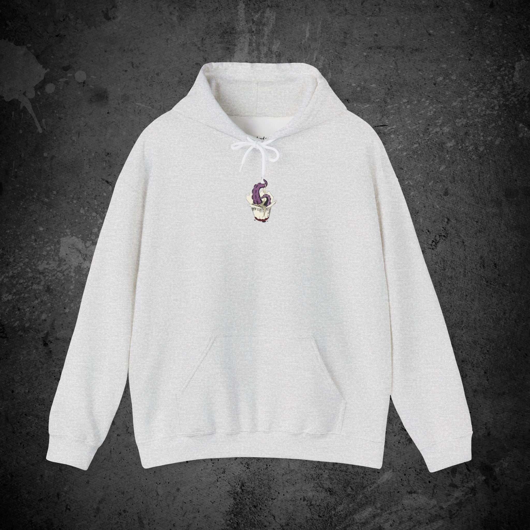 tentacle takeout printed hoodie — nostalgic minimalist streetwear