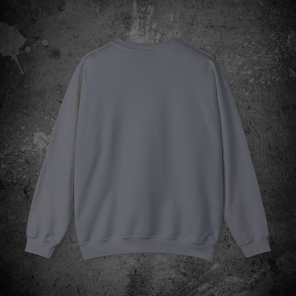 haunted portrait printed crewneck sweatshirt — nostalgic minimalist streetwear