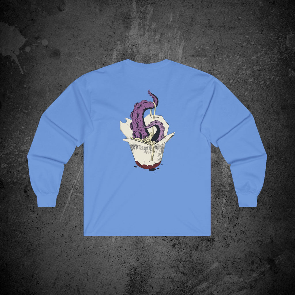 tentacle takeout long sleeve t-shirt — nostalgic minimalist streetwear
