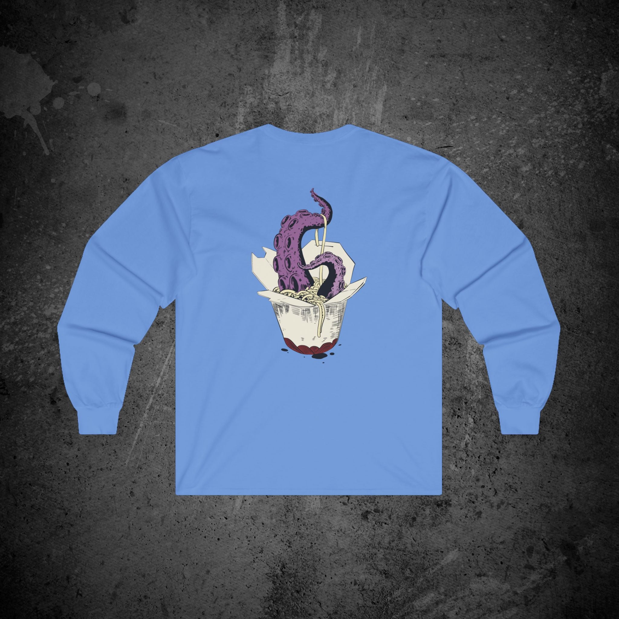 tentacle takeout long sleeve t-shirt — nostalgic minimalist streetwear