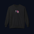 midnight cheers front print crewneck sweatshirt — nostalgic minimalist streetwear