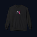 midnight cheers front print crewneck sweatshirt — nostalgic minimalist streetwear