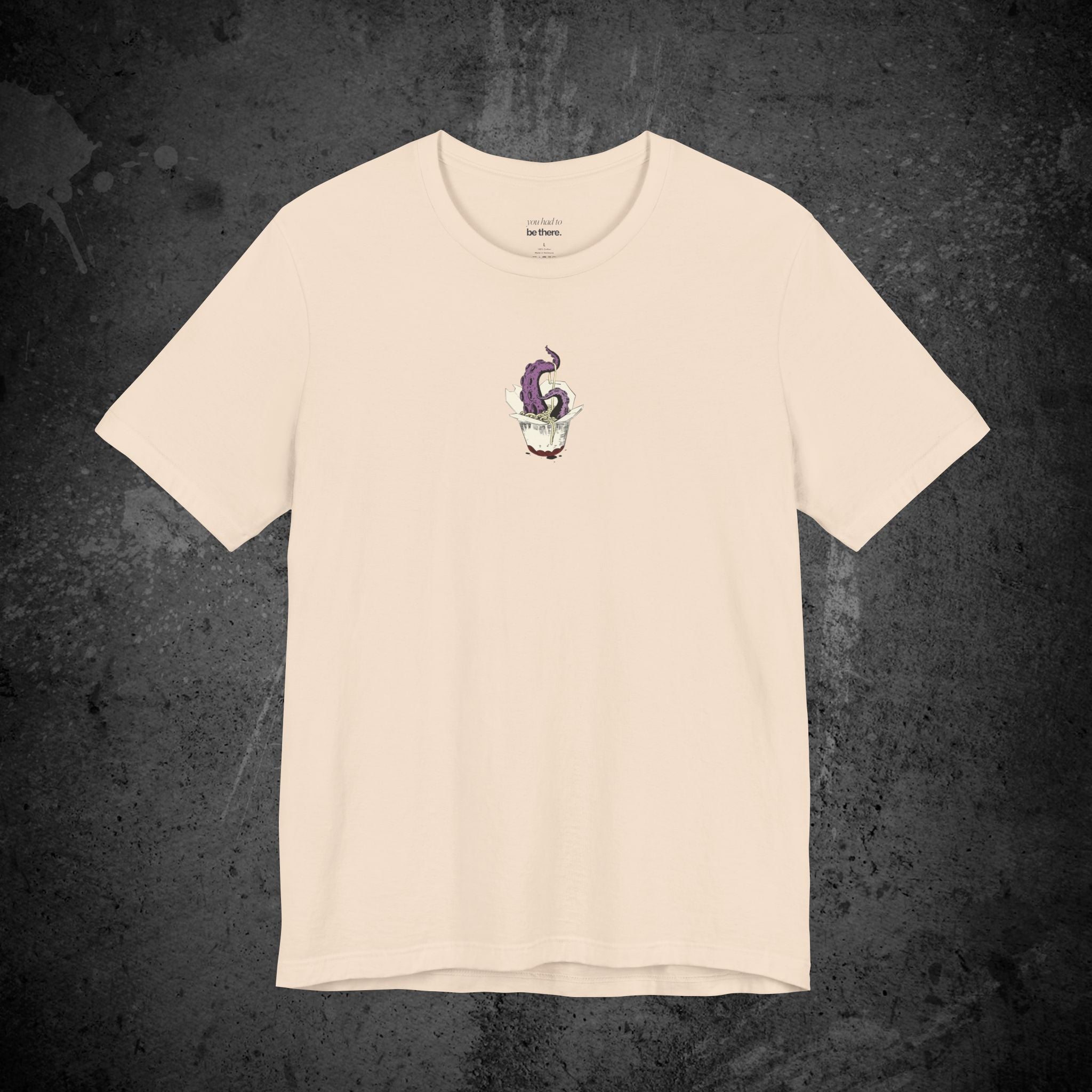 tentacle takeout printed t-shirt — nostalgic minimalist streetwear tee