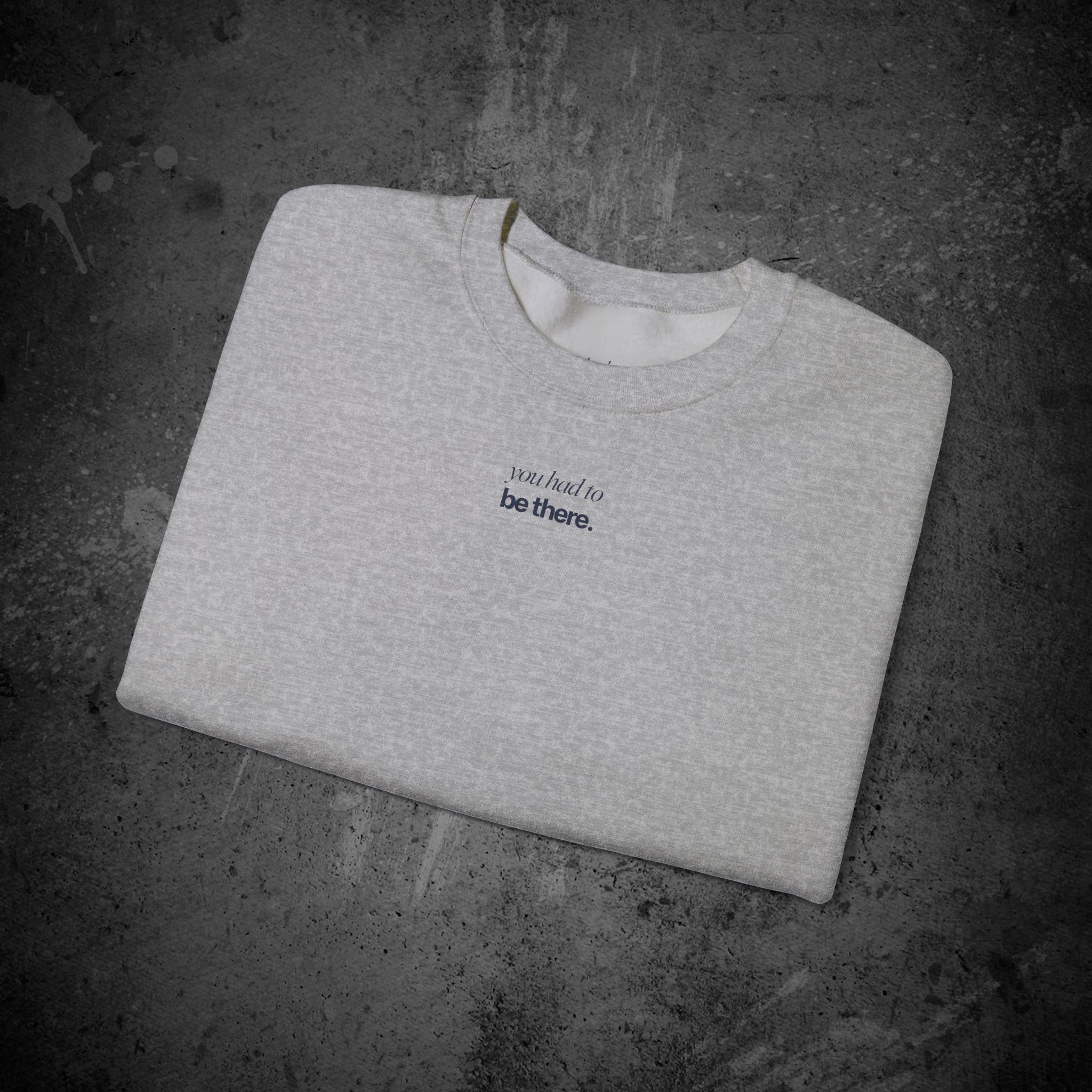last goodbye back print crewneck sweatshirt — nostalgic minimalist streetwear