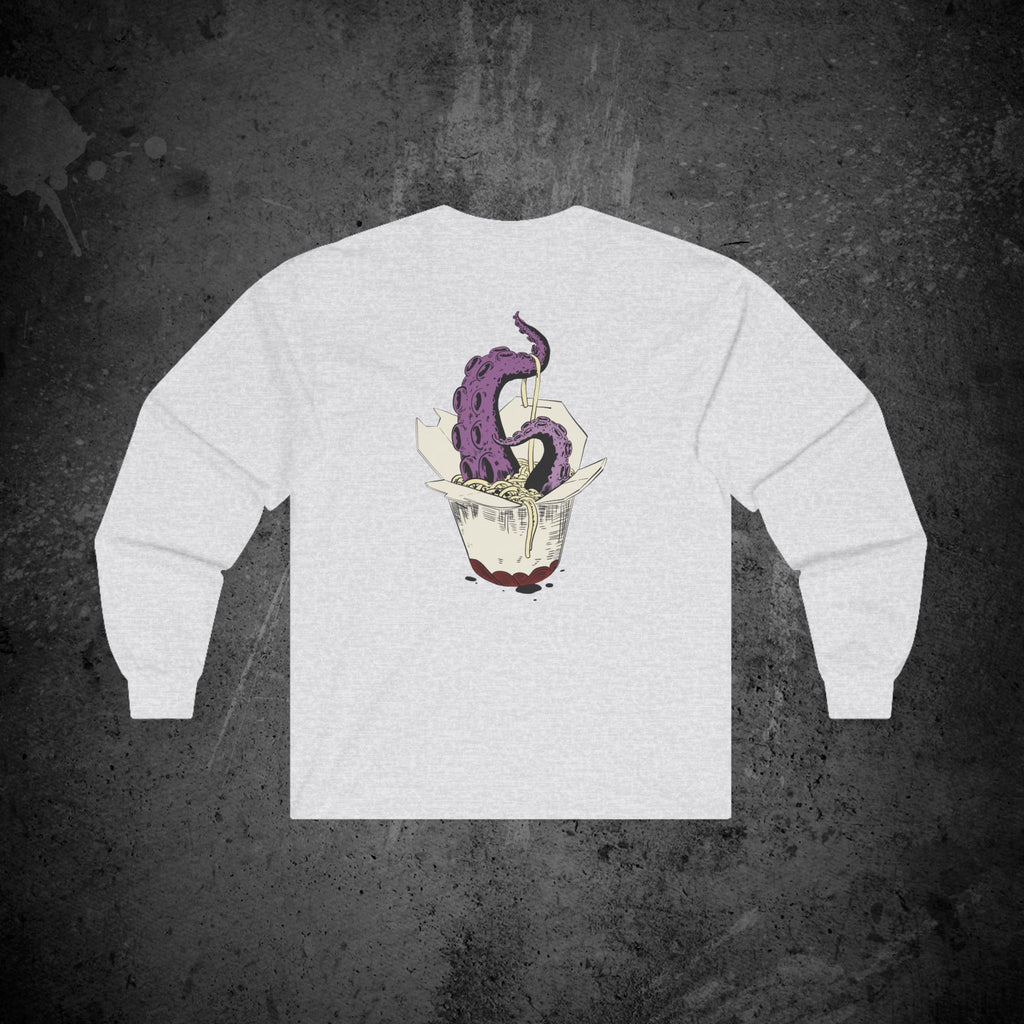 tentacle takeout long sleeve t-shirt — nostalgic minimalist streetwear