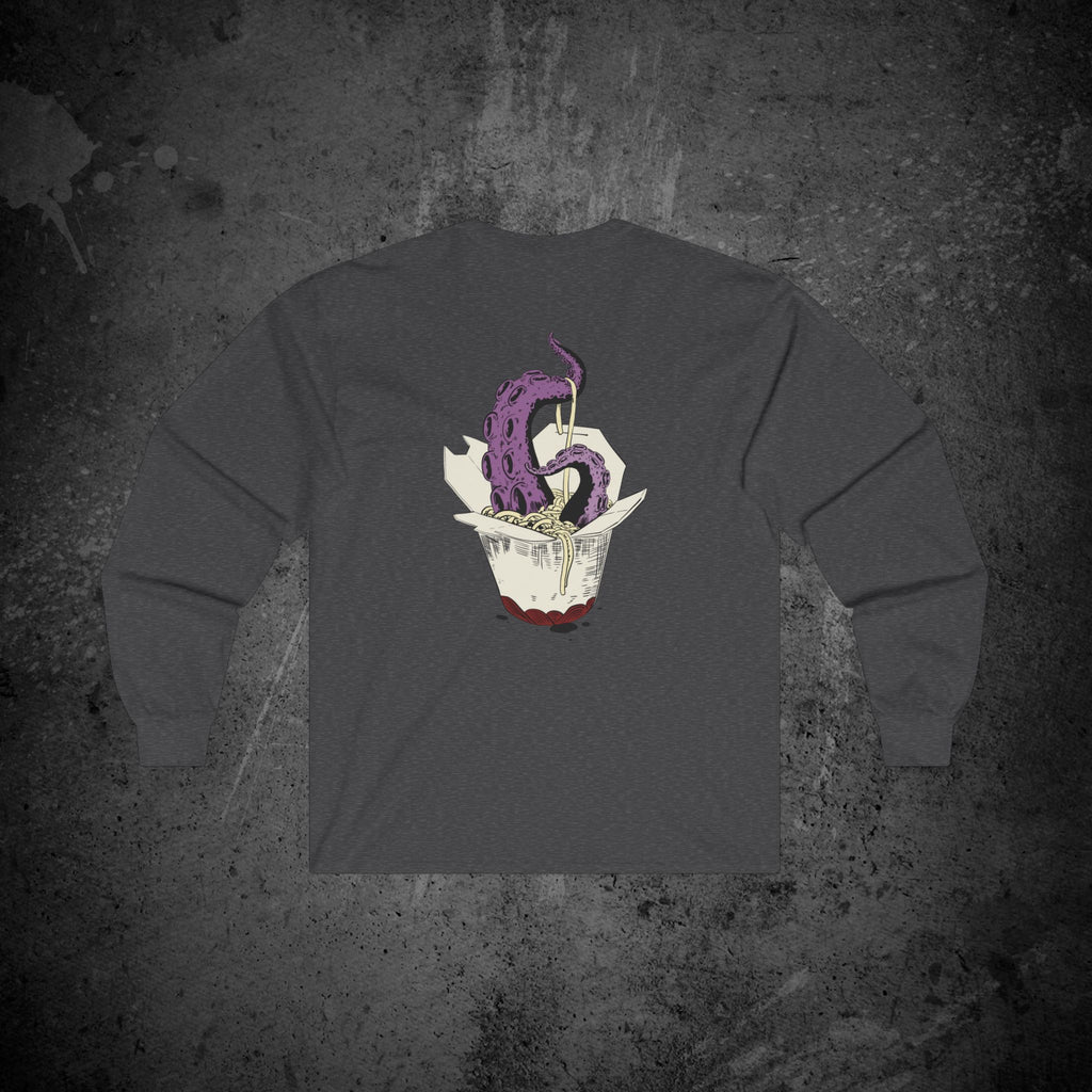 tentacle takeout long sleeve t-shirt — nostalgic minimalist streetwear